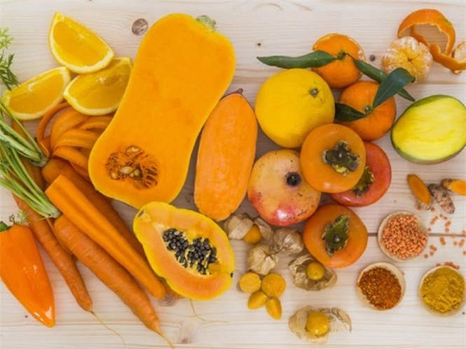 Các loại thực vật có màu cam chứa nhiều carotenoids, một chất chống ô xy hóa mạnh có đặc tính chống ung thư