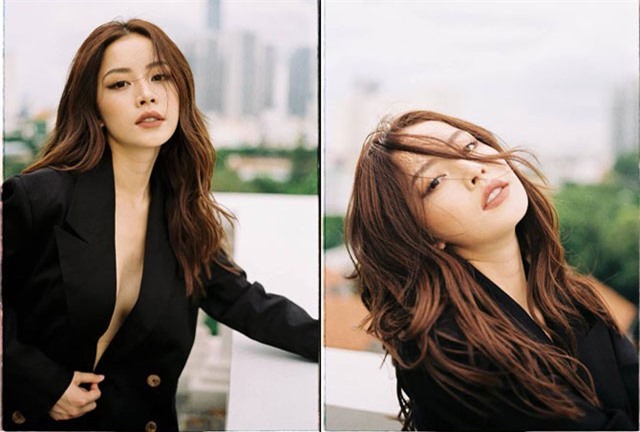 Chi Pu “đốt mắt” người xem bằng mốt vest không nội y