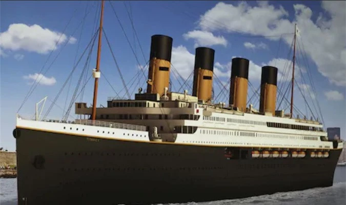 Hình ảnh mô phỏng tàu Titanic II.