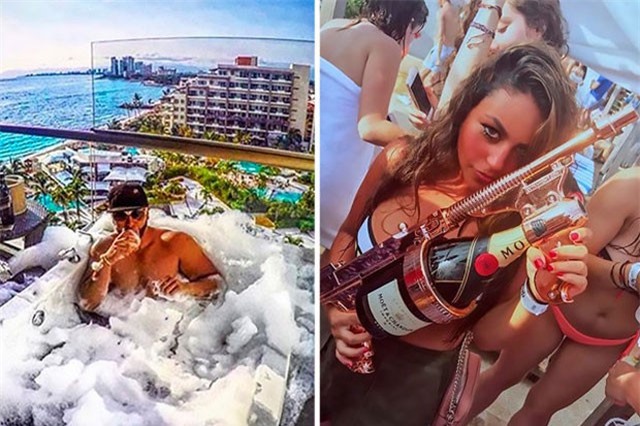 Hội con nhà giàu Mexico đua nhau khoe siêu xe, cả sấp tiền mặt cùng cảnh ăn chơi trên du thuyền