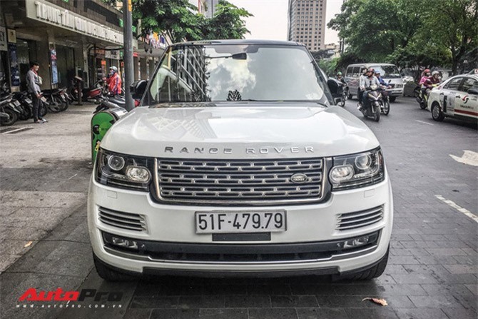 Cận cảnh Range Rover Autobiography LWB trắng muốt mang biển số hai ông thần tài lớn của đại gia Sài Gòn