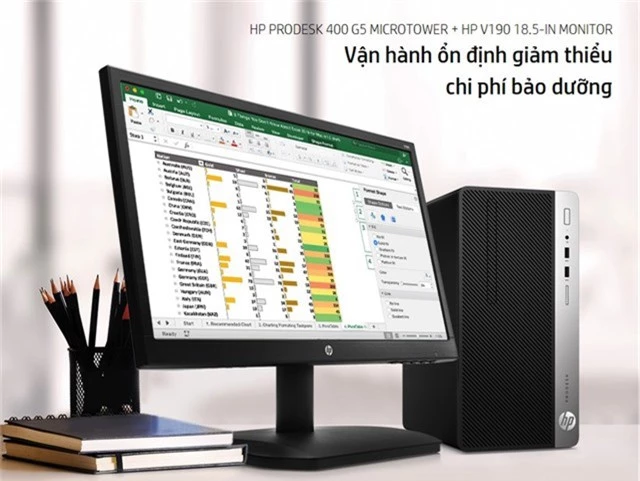 
Máy tính để bàn HP ProDesk 400 G5 MT đáp ứng các nhu cầu nâng cấp với phom dáng microtower tiêu chuẩn
