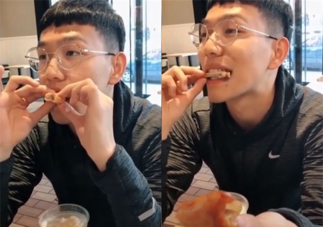 Clip: Chàng trai tung ‘chiêu độc’ rút xương cánh gà rán chiều lòng bạn gái