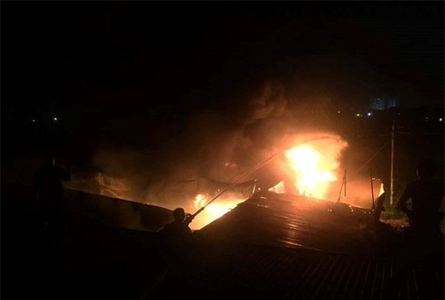 Cháy liên tiếp trong đêm tại Nghệ An gây thiệt hại hàng tỉ đồng
