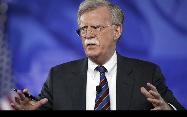 Cố vấn an ninh quốc gia Mỹ John Bolton. (Ảnh: AP)