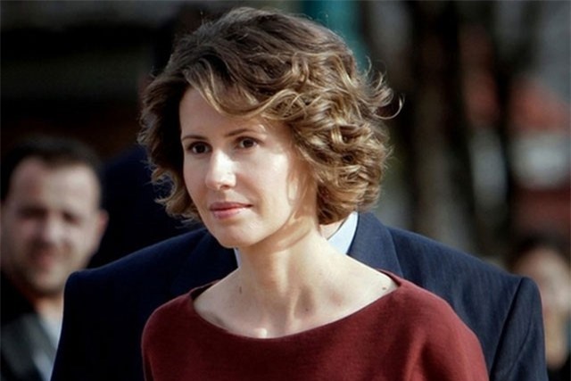 Đệ nhất phu nhân Syria xuất hiện lạc quan giữa lúc điều trị ung thư