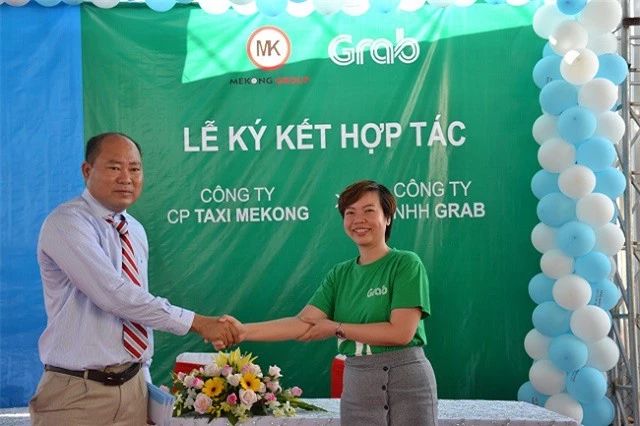 Grab và Công ty CP Taxi Mekong triển khai dịch vụ GrabTaxi tại tỉnh Bạc Liêu (Ảnh: Grab)