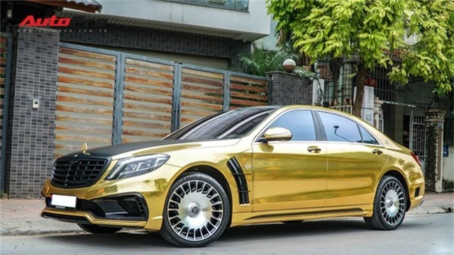 Mercedes-Benz S400 độ phong cách nhà giàu Dubai bất ngờ xuất hiện tại Hà Nội - Ảnh 1.