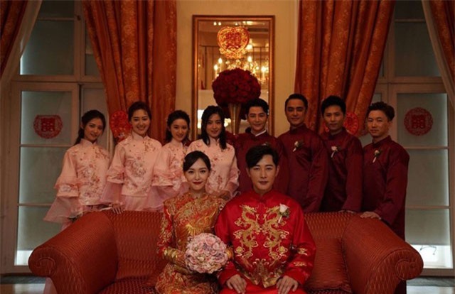 Những hình ảnh hiếm hoi đầu tiên trong đám cưới La Tấn - Đường Yên