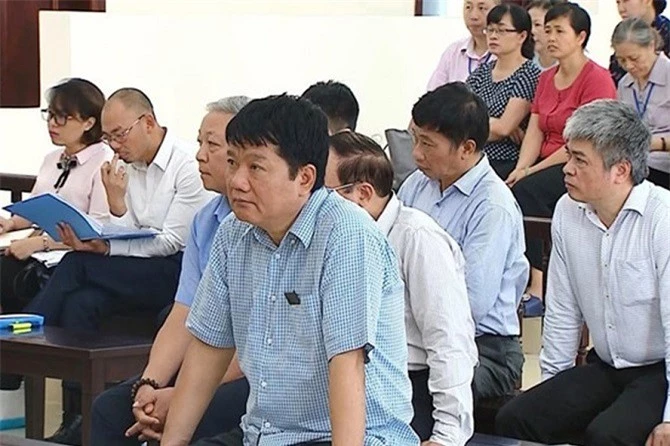 Bị cáo Đinh La Thăng tại phiên tòa ngày 19/3/2018