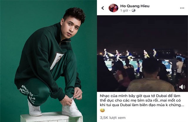 Hồ Quang Hiếu bất ngờ khi nhạc của mình được sử dụng ở Dubai