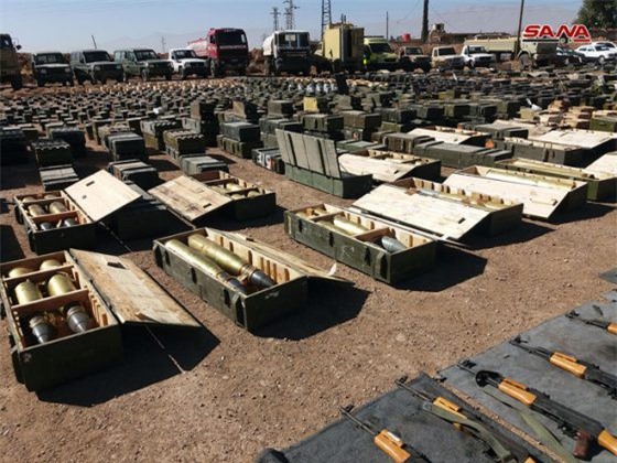 Chùm ảnh: Quân đội Syria giành chiến lợi phẩm gần Cao nguyên Golan