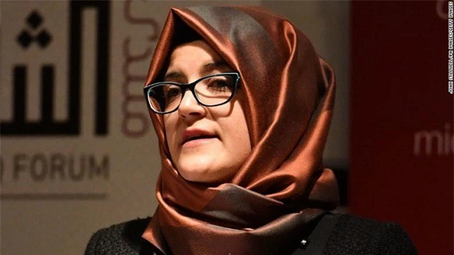 Hatice Cengiz, vợ chưa cưới của nhà báo Ả Rập Saudi Jamal Khashoggi. 