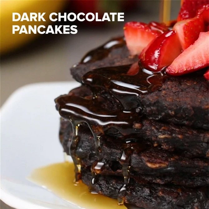 Pancake chocolate đen