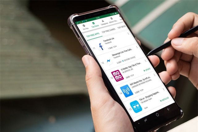 Ví điện tử Việt thăng hạng thần tốc trên Google Play