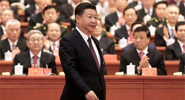  Chủ tịch Tập Cận Bình dự đại hội đảng Cộng sản Trung Quốc tại Bắc Kinh năm 2017. (Ảnh: Reuters) 