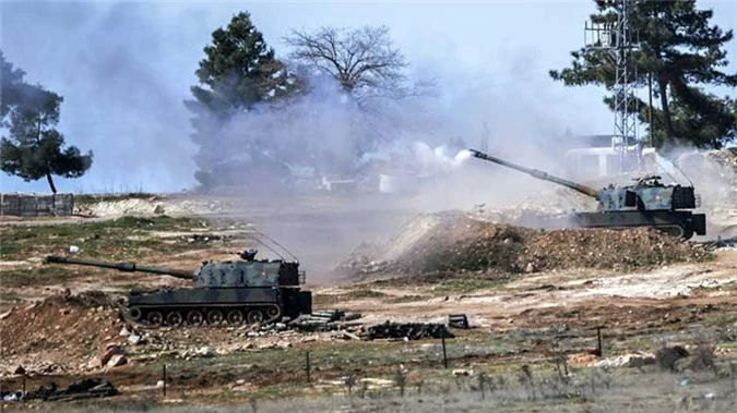 Pháo binh Thổ Nhĩ Kỳ bắn vào Bắc Syria 