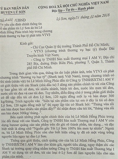 Công khai mạo nhận thương hiệu tỏi Lý Sơn trên truyền hình