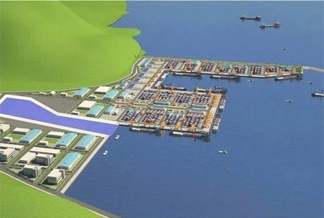 Phối cảnh dự án cảng Liên Chiểu (ảnh TL)