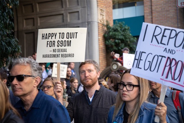 Chùm ảnh: Nhân viên Google tràn xuống đường biểu tình, phản đối nạn quấy rối tình dục