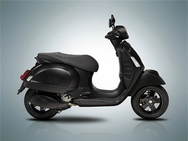  Mẫu Vespa GTS Notte có màu đen toàn bộ 