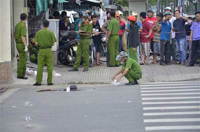 Hiện trường một vụ hỗn chiến sau va chạm giao thông trên đường ở TPHCM