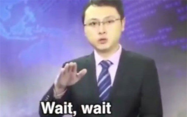 Clip: BTV bình thản ghi hình trong khi động đất rung chuyển trường quay