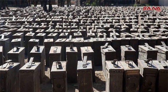 Chùm ảnh: Quân đội Syria phát hiện hàng loạt vũ khí Mỹ tại hang ổ IS