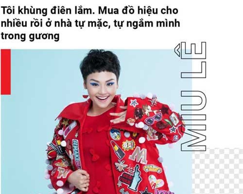 Miu Lê: ‘Mẹ mắng là tiền sắm hàng hiệu sao không mua đất mua nhà’
