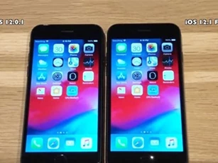 Clip: So sánh tốc độ iOS 12.1 với iOS 12.0.1