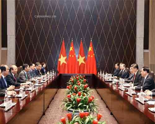 Thủ tướng hội kiến Tổng Bí thư, Chủ tịch Trung Quốc Tập Cận Bình