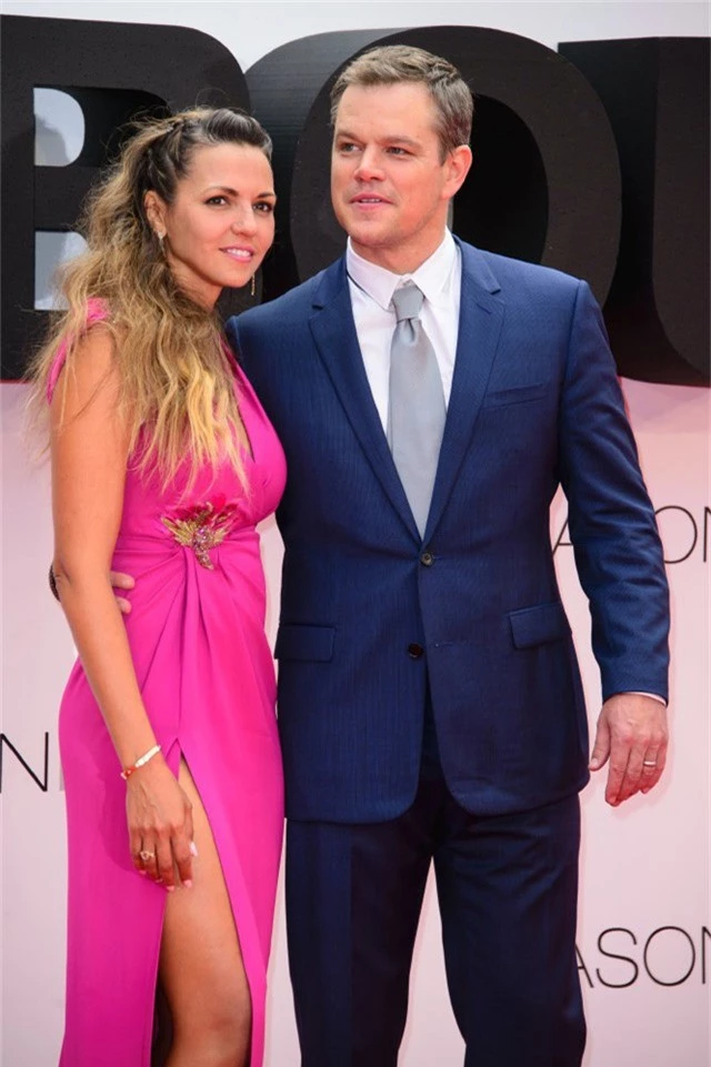  Tài tử Matt Damon và vợ 
