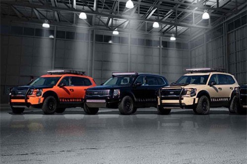 Kia hé lộ mẫu Telluride mới qua loạt xe độ khủng