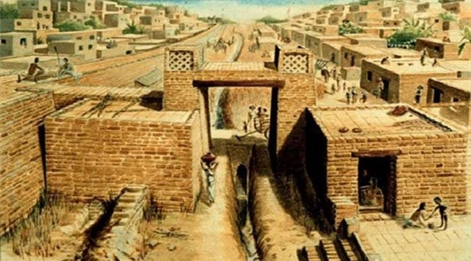 Những tường thành của văn hóa Harappa.