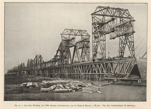 Ảnh xưa hiếm có về cầu Long Biên của Hà Nội