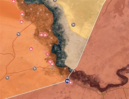 Cập nhật bản đồ chiến sự ở Deir Ezzor - Syria