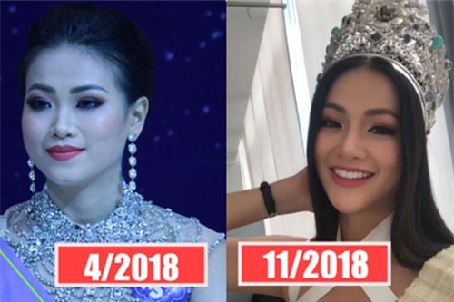 Trong nửa năm, nhan sắc Hoa hậu Phương Khánh thay đổi chóng mặt