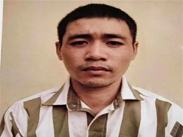 Phạm nhân Cao Đăng Thành đã bị bắt giữ sau hai ngày trốn khỏi nơi giam. Ảnh do cơ quan công an cung cấp