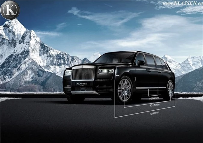 Muc so thi ban do Rolls-Royce Cullinan thanh limousine chong dan hinh anh 5