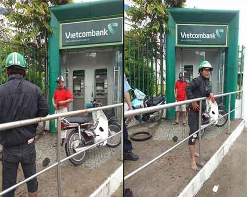 Xát ớt vào mắt người rút tiền tại trụ ATM để cướp