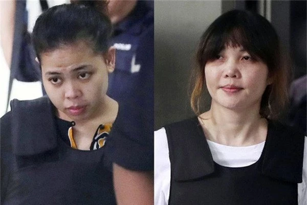 Hai nghi phạm Siti Aisyah (trái) và Đoàn Thị Hương (Ảnh: Washington Times)