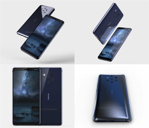 Nokia 9 thiết kế 5 camera, RAM 8GB khiến các đối thủ “khóc thét”