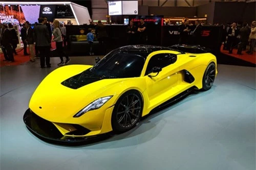 5. Hennessey Venom F5 2018 (công suất tối đa: 1.622 mã lực ).