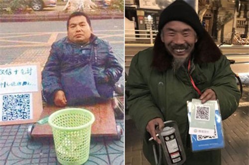 Ăn xin Trung Quốc thời công nghệ 'sống khỏe' nhờ... mã QR