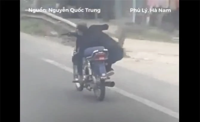 Ngang nhiên thách thức luật giao thông.