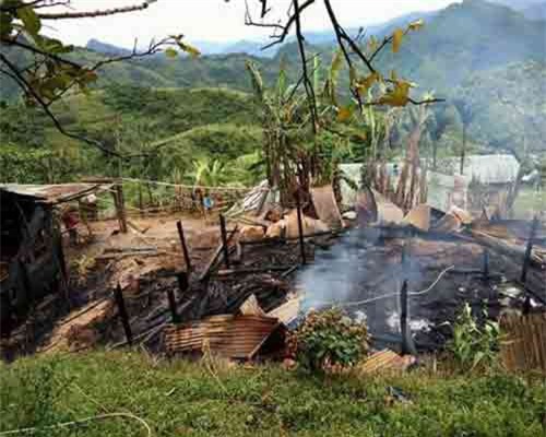 Nhậu say, đốt nhà cha mẹ ruột