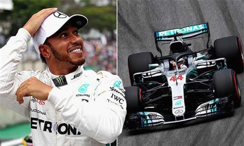 Lewis Hamilton giành vị trí xuất phát đầu tiên tại buổi đua phân hạng GP Brazil