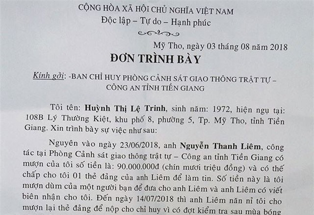 Khai trừ Đảng, cho xuất ngũ một đại úy CSGT