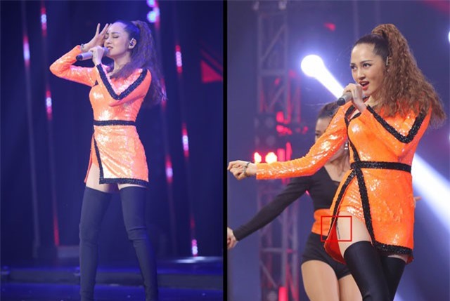 Bảo Anh mặc váy ngắn khoe hình xăm ở đùi