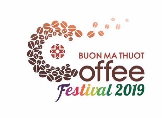 Biểu trưng chính thức của Lễ hội Cà phê Buôn Ma Thuột - lễ hội cấp quốc gia được tổ chức 02 năm/lần tại Đắk Lắk (Ảnh: TA)